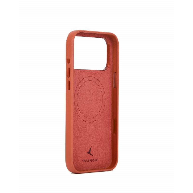 Mujjo Troubadour Leather Case for Apple iPhone 18 Pro Max / 17 Pro Max, MagSafe, terracotta