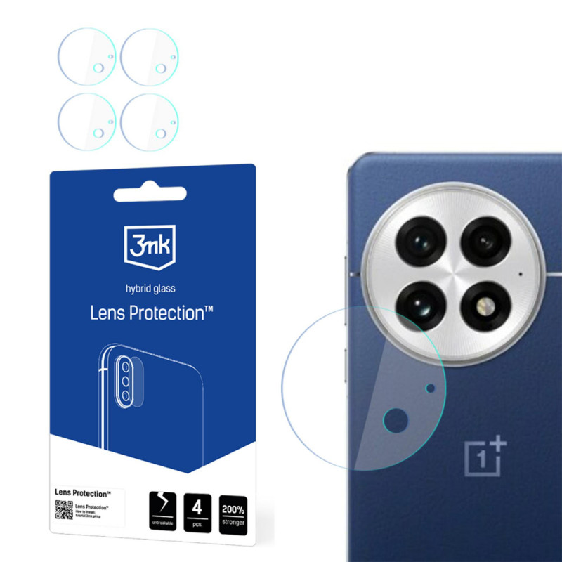 3MK Lens Protection hybrid glass camera lens protector for OnePlus 13 (4 pcs)