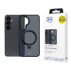 3MK Smoke Case Mag&Stand smartphone case for Samsung Galaxy S25+, black