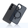 3MK Smoke Case Mag&Stand smartphone case for Samsung Galaxy S25+, black