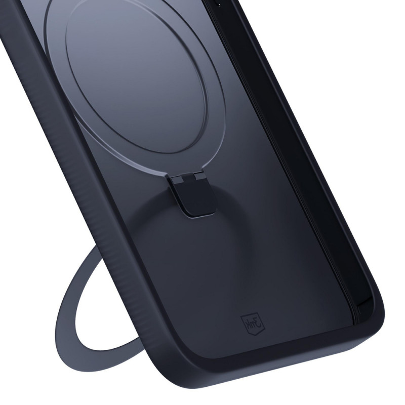 3MK Smoke Case Mag&Stand smartphone case for Samsung Galaxy S25+, black