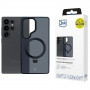 3MK Smoke Case Mag&Stand smartphone case for Samsung Galaxy S25 Ultra, black