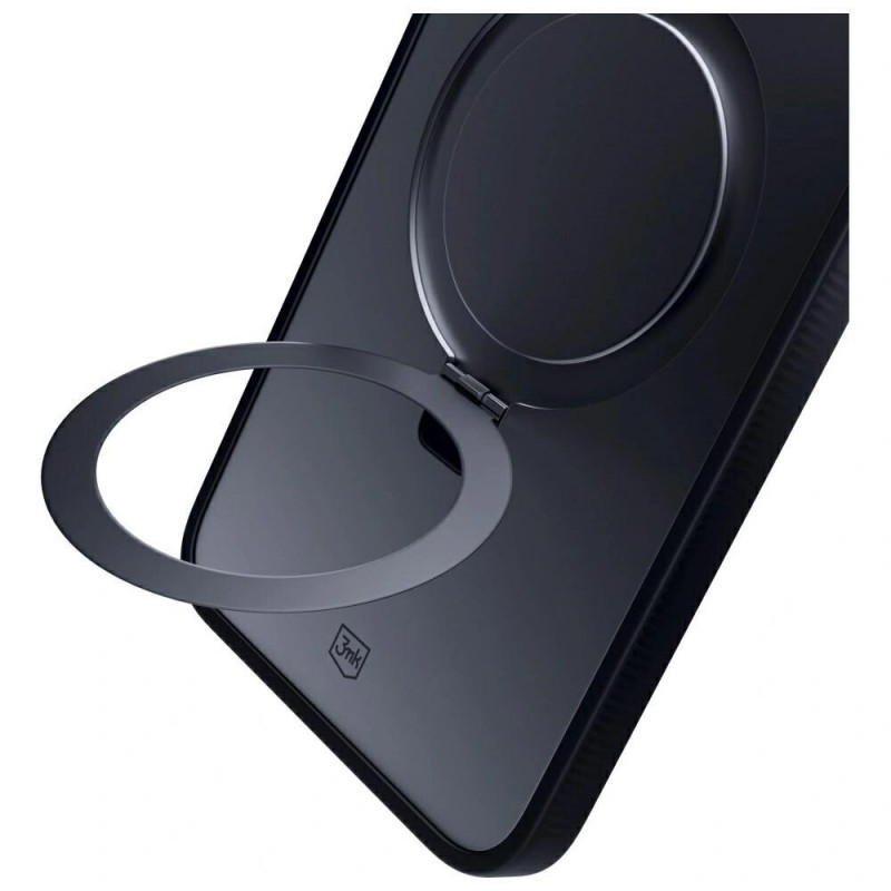 3MK Smoke Case Mag&Stand smartphone case for Samsung Galaxy S25 Ultra, black