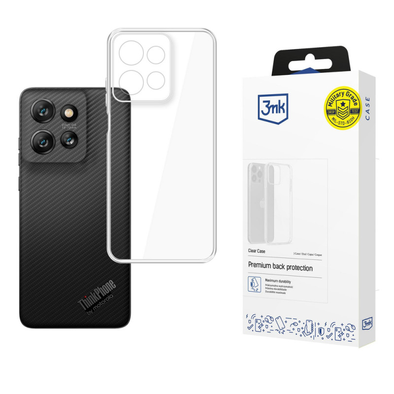3MK Clear Case smartphone case for Motorola ThinkPhone25, transparent