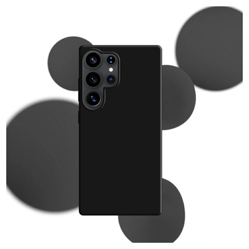 3MK Silicone Case for Samsung Galaxy S25 Ultra, black