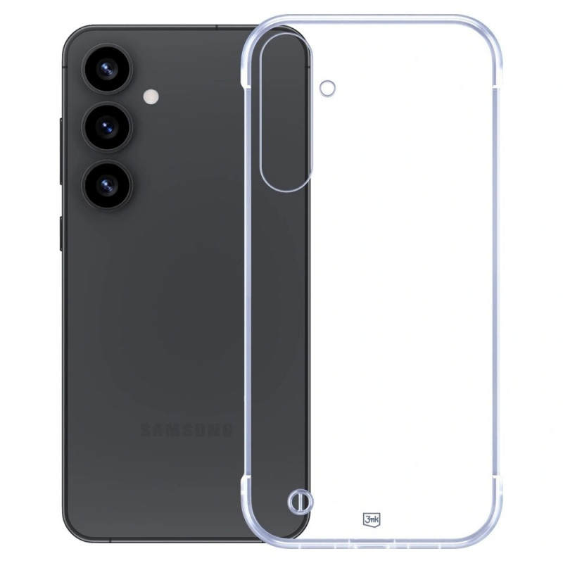 3mk Just20g Clear Case for Samsung Galaxy S25+, transparent