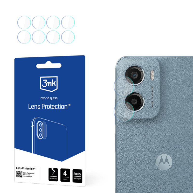 3MK Lens Protection camera lens protector for Motorola Moto E15 (4 pcs)