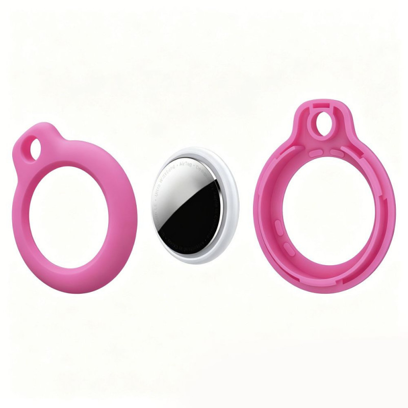 Tech-Protect Rough protective keychain for Apple AirTag 1 / 2, pink