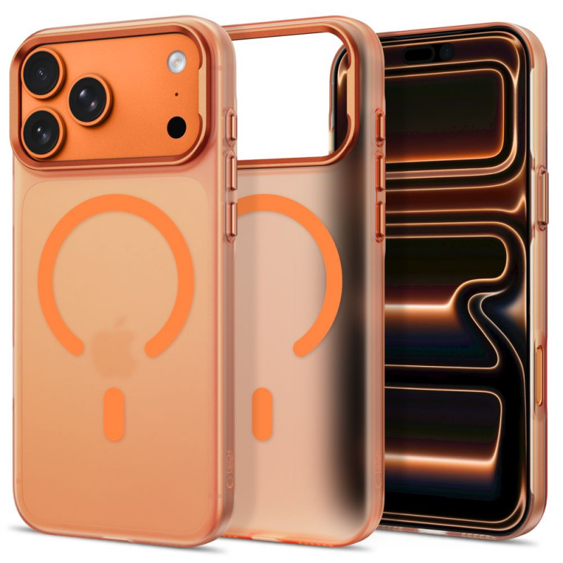 Tech-Protect MagZero MagSafe case for Apple iPhone 17 Pro Max / 18 Pro Max, matte Cosmic Orange
