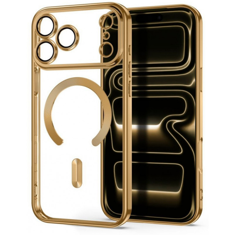 Tech-Protect Magflex MagSafe case for Apple iPhone 17 Pro Max / 18 Pro Max, Shiny Gold