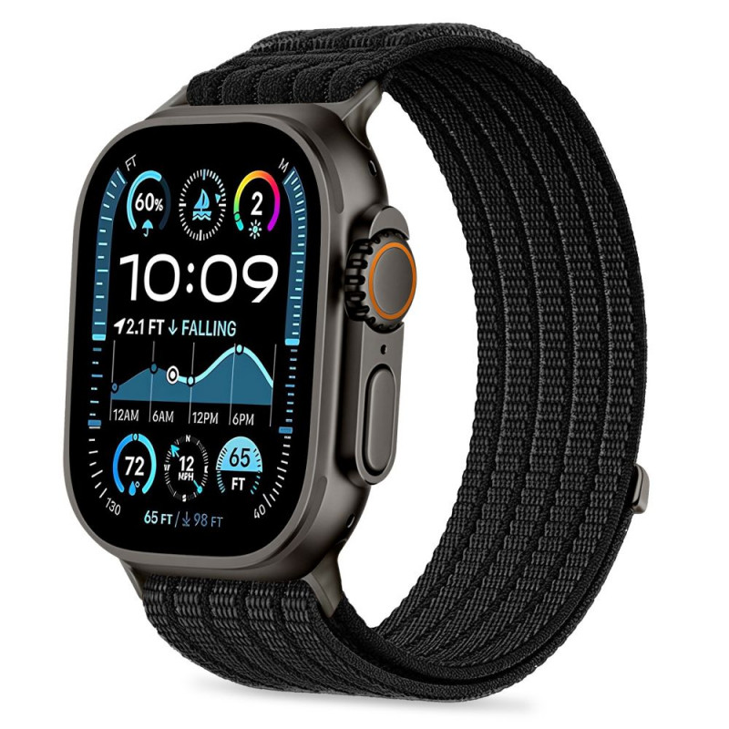 Tech-Protect Nylon Sport strap for Apple Watch 44/45/46/49 mm, Black