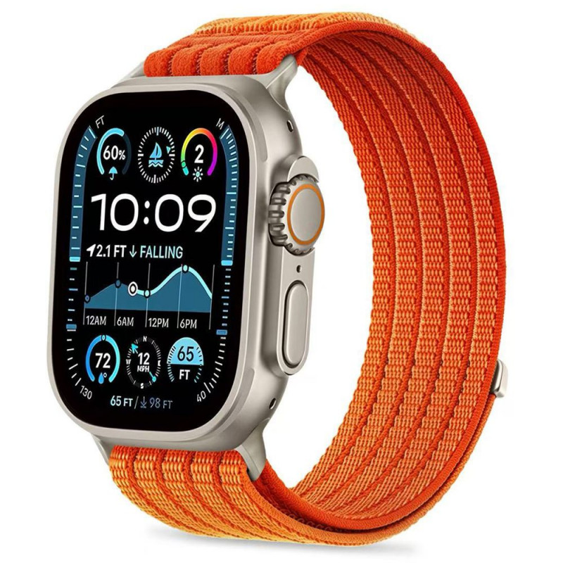 Tech-Protect Nylon Sport strap for Apple Watch 44/45/46/49 mm, Orange