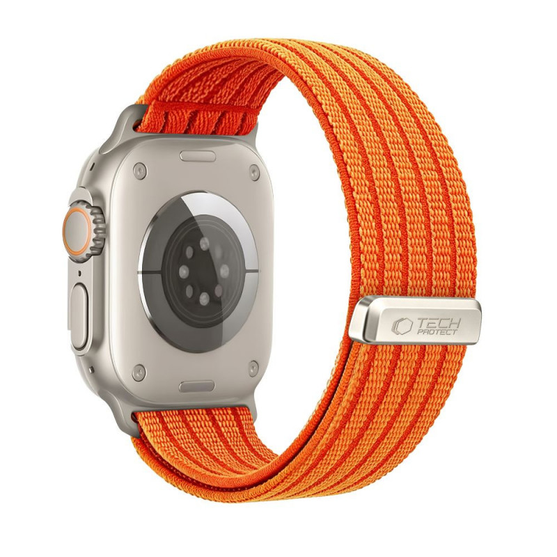 Tech-Protect Nylon Sport strap for Apple Watch 44/45/46/49 mm, Orange