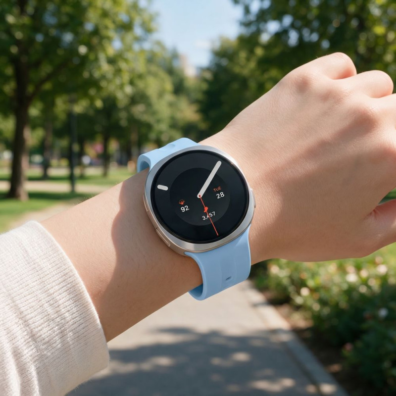 Tech-Protect Silicone Evo strap for Samsung Galaxy Watch 8 / 9 / Classic 40 / 44 / 46 mm, Baby Blue
