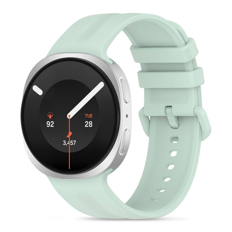 Tech-Protect Silicone Evo strap for Samsung Galaxy Watch 8 / 9 / Classic 40 / 44 / 46 mm, Mint Cream