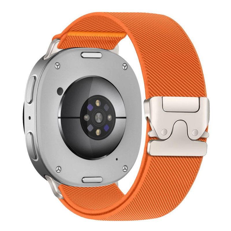 Tech-Protect Nylon Clasp watch strap for Samsung Galaxy Watch 8 / 9 / Classic 40 / 44 / 46 mm, orange