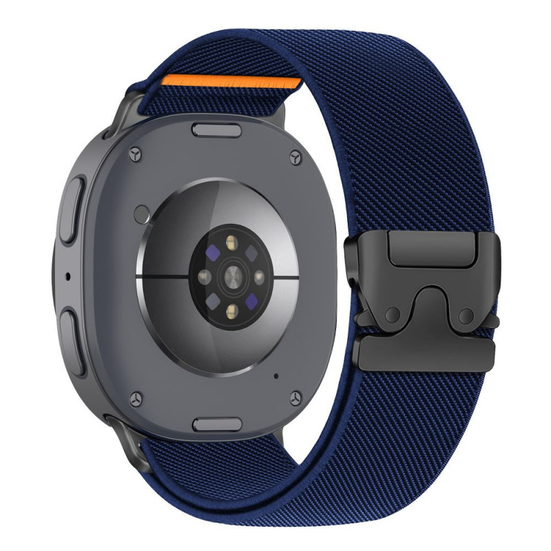 Tech-Protect Nylon Clasp watch strap for Samsung Galaxy Watch 8 / 9 / Classic 40 / 44 / 46 mm, navy blue