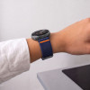 Tech-Protect Nylon Clasp watch strap for Samsung Galaxy Watch 8 / 9 / Classic 40 / 44 / 46 mm, navy blue