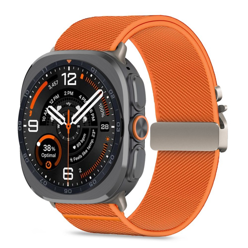 Tech-Protect Nylon Clasp watch strap for Samsung Galaxy Watch Ultra 1 / 2 2024-2026 47 mm, orange