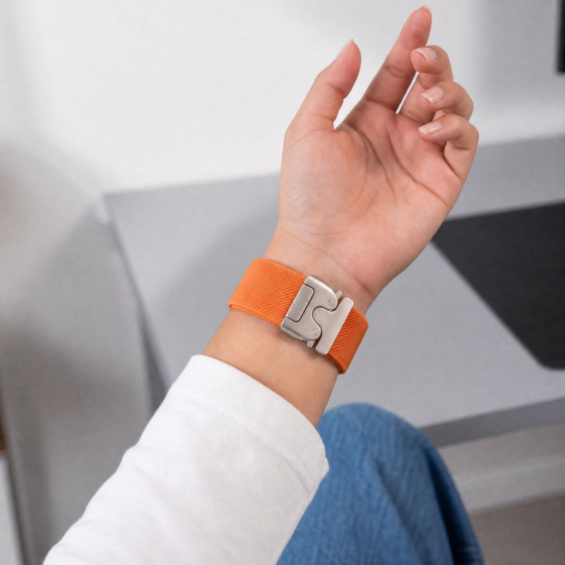 Tech-Protect Nylon Clasp watch strap for Samsung Galaxy Watch Ultra 1 / 2 2024-2026 47 mm, orange