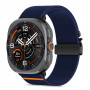 Tech-Protect Nylon Clasp watch strap for Samsung Galaxy Watch Ultra 1 / 2 2024-2026 47 mm, navy blue