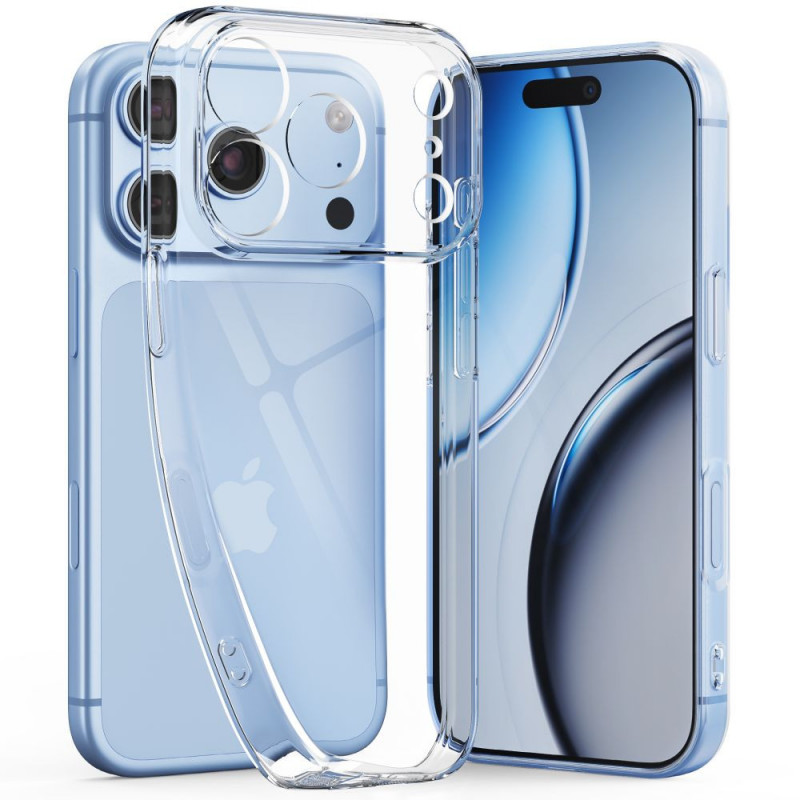 Tech-Protect FlexAir + Glass case with tempered glass (2 pcs) for Apple iPhone 17 Pro Max / 18 Pro Max, clear