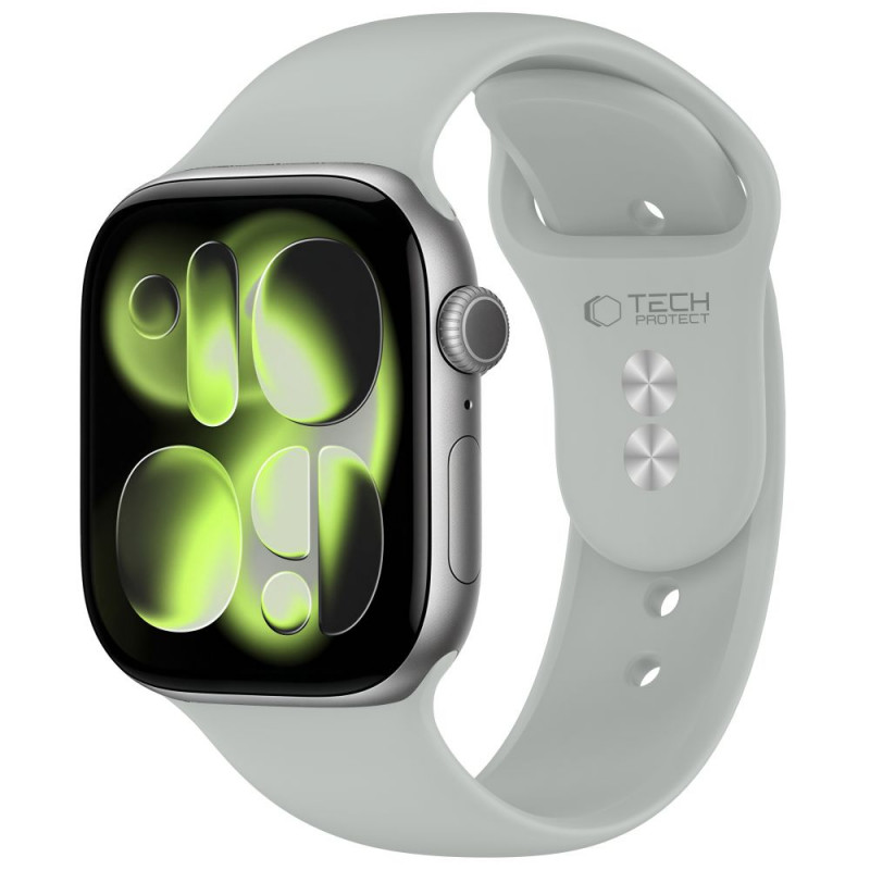 Tech-Protect Silicone strap for Apple Watch 8/9/10/11/12/SE 40/41/42 mm, grey