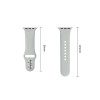 Tech-Protect Silicone strap for Apple Watch 8/9/10/11/12/SE 40/41/42 mm, grey