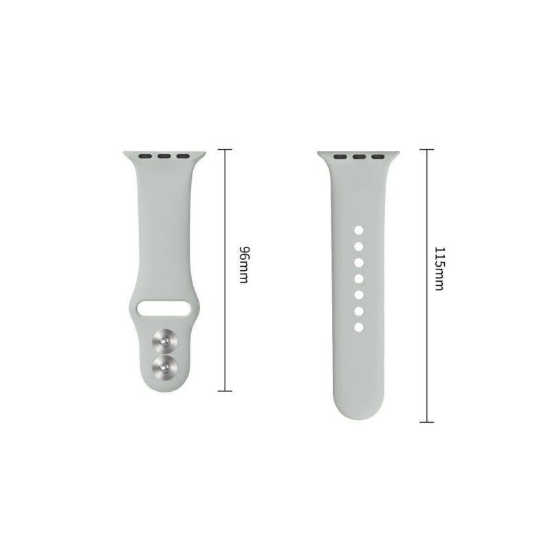 Tech-Protect Silicone strap for Apple Watch 8/9/10/11/12/SE 40/41/42 mm, grey
