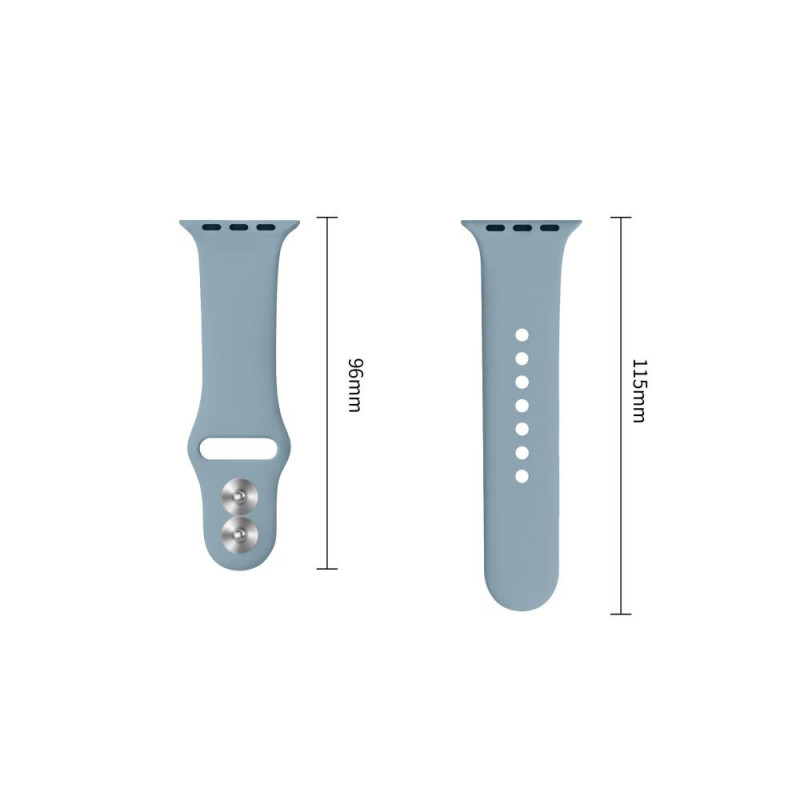 Tech-Protect Silicone strap for Apple Watch 8/9/10/11/12/SE 40/41/42 mm, blue