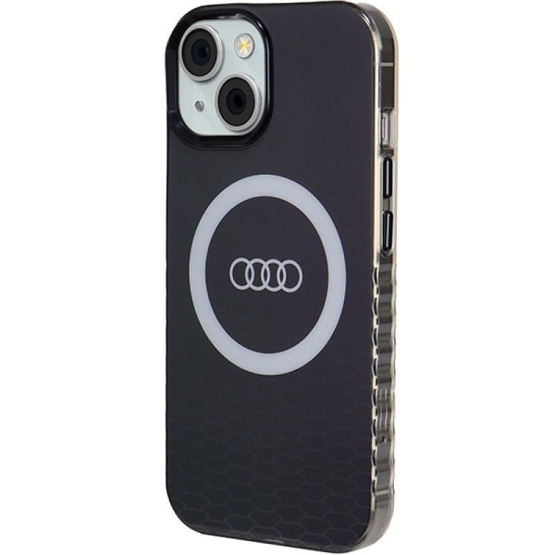 Audi IML Big Logo MagSafe case for iPhone 15 / 14 / 13, black (AUDI000075)