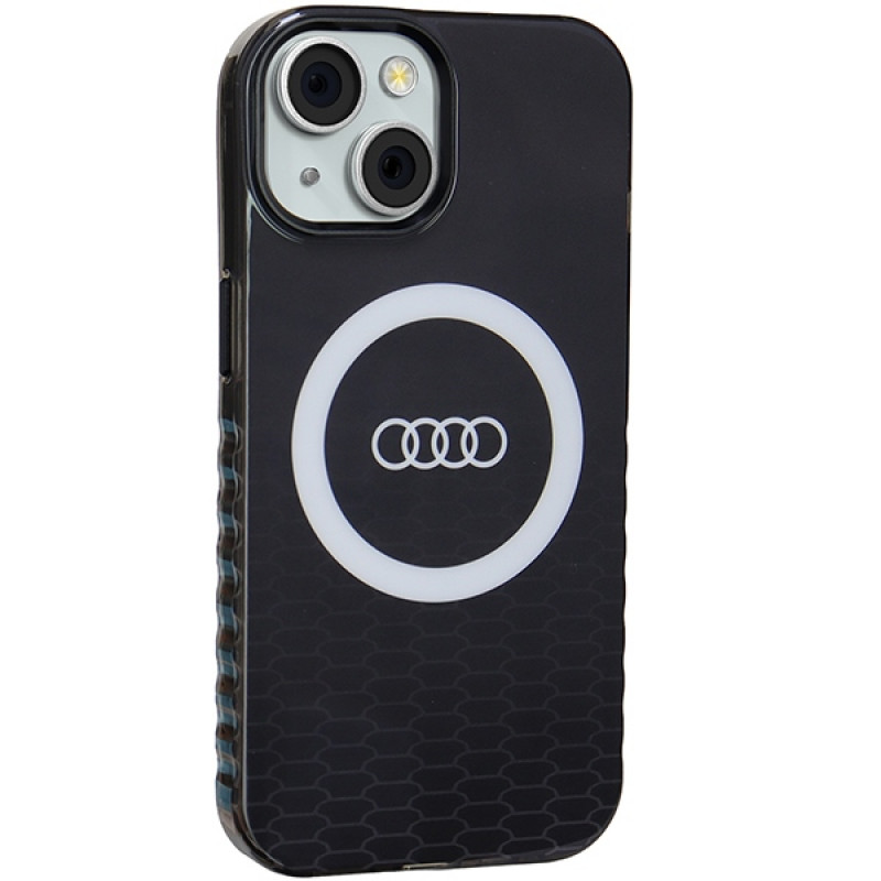 Audi IML Big Logo MagSafe case for iPhone 15 / 14 / 13, black (AUDI000075)