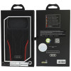 Audi R8 Genuine Leather MagSafe case for iPhone 18 Pro Max / 17 Pro Max, black and red (AUDI000240)