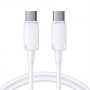 Joyroom S-A14 Multi-Color Series USB-C - USB-C cable, 60 W, 480 Mbps, 1.2 m, white (S-CC100A141W)