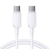 Joyroom S-A14 Multi-Color Series USB-C - USB-C cable, 60 W, 480 Mbps, 1.2 m, white (S-CC100A141W)