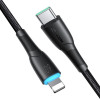 Joyroom Starry Series SA32-CC3 USB-C - USB-C cable, 60 W, 480 Mbps, 1 m, black