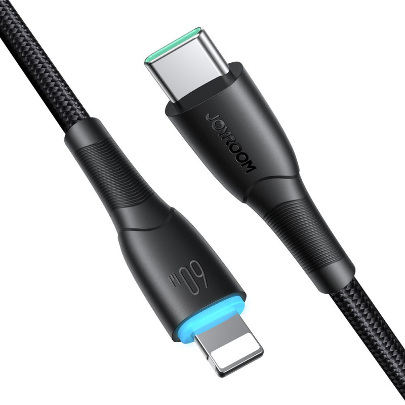 Joyroom Starry Series SA32-CC3 USB-C - USB-C cable, 60 W, 480 Mbps, 1 m, black
