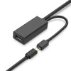 UGREEN US175 USB 3.0 extension cable with micro USB power port, 5 m, black