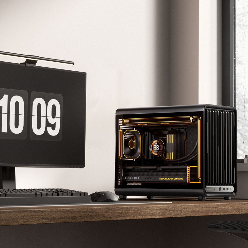 Jonsbo D33 STD PC case, mini case, mATX, tempered glass, black (D33 STD BLACK)