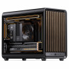 Jonsbo D33 Wood PC case, Micro-ATX, mATX, tempered glass, black, wood