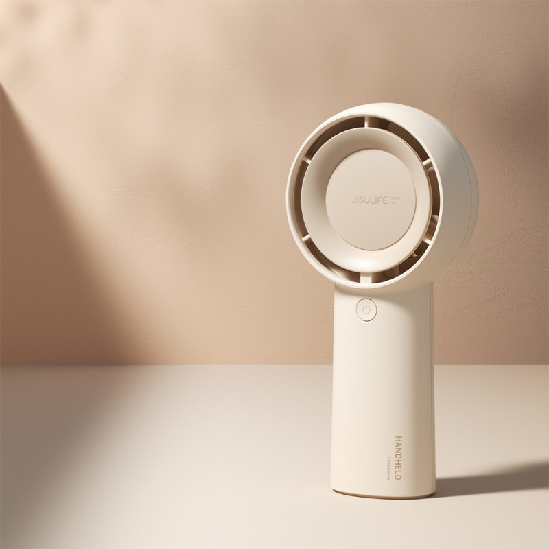 Jisulife Life5 Plus (FA43) handheld fan, 4000 mAh, USB-C, beige