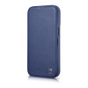 iCarer CE Premium Leather Folio Case for iPhone 14 Plus, magnetic flip, MagSafe, blue (WMI14220715-BU)