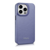 iCarer CE Premium Leather Folio Case for Apple iPhone 14 Pro Max, MagSafe, light purple (ICR419)