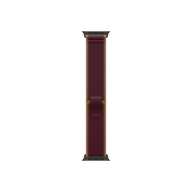 Apple Trail Loop smartwatch band 49 mm, Burgundy, M/L, black titanium finish, MKA94ZM/A
