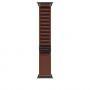 Apple Alpine Loop smartwatch band 49 mm, Burgundy, Large, black titanium finish, MKF24ZM/A