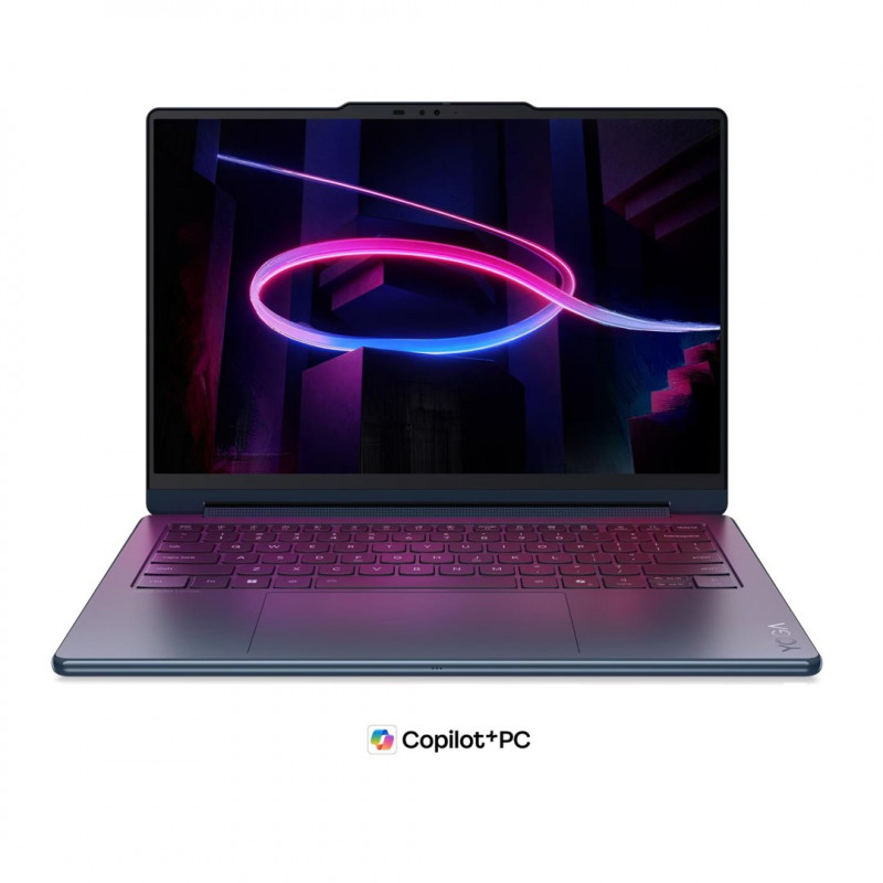 Lenovo Yoga 9i 2-in-1 Aura Edition 14IPH11 83SE001XPB notebook, 14" 2.8K OLED touchscreen, Intel Core Ultra 7 355, 32 GB RAM, 512 GB SSD, blue