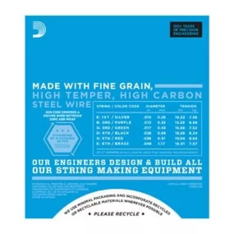 D'Addario EXL110 Regular Light electric guitar strings, 10-46