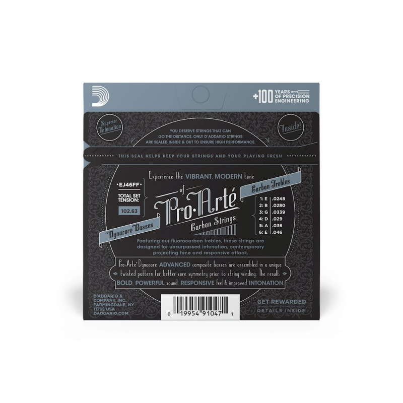 D'Addario EJ46FF Pro-Arté Carbon classical guitar strings