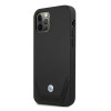 BMW BMHCP12LRSWPK Perforate leather hardcase for Apple iPhone 12 Pro Max, black