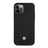 BMW BMHCP12LRSWPK Perforate leather hardcase for Apple iPhone 12 Pro Max, black